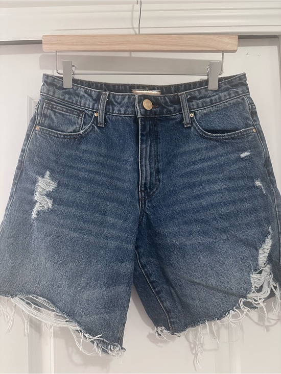 Kut from the Kloth Pants - Kut from the Kloth Distressed Dark Blue long Denim Shorts